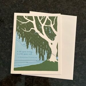 Compendium Positively Green Sympathy Card and Envelope